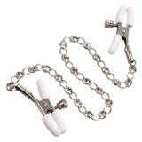 California Exotics - Nipple Play Crystal Chain Nipple Clamps CherryAffairs