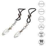 California Exotics - Nipple Play Non Piercing Nipple Jewelry Crystal Teardrop (Black) CE1705 CherryAffairs