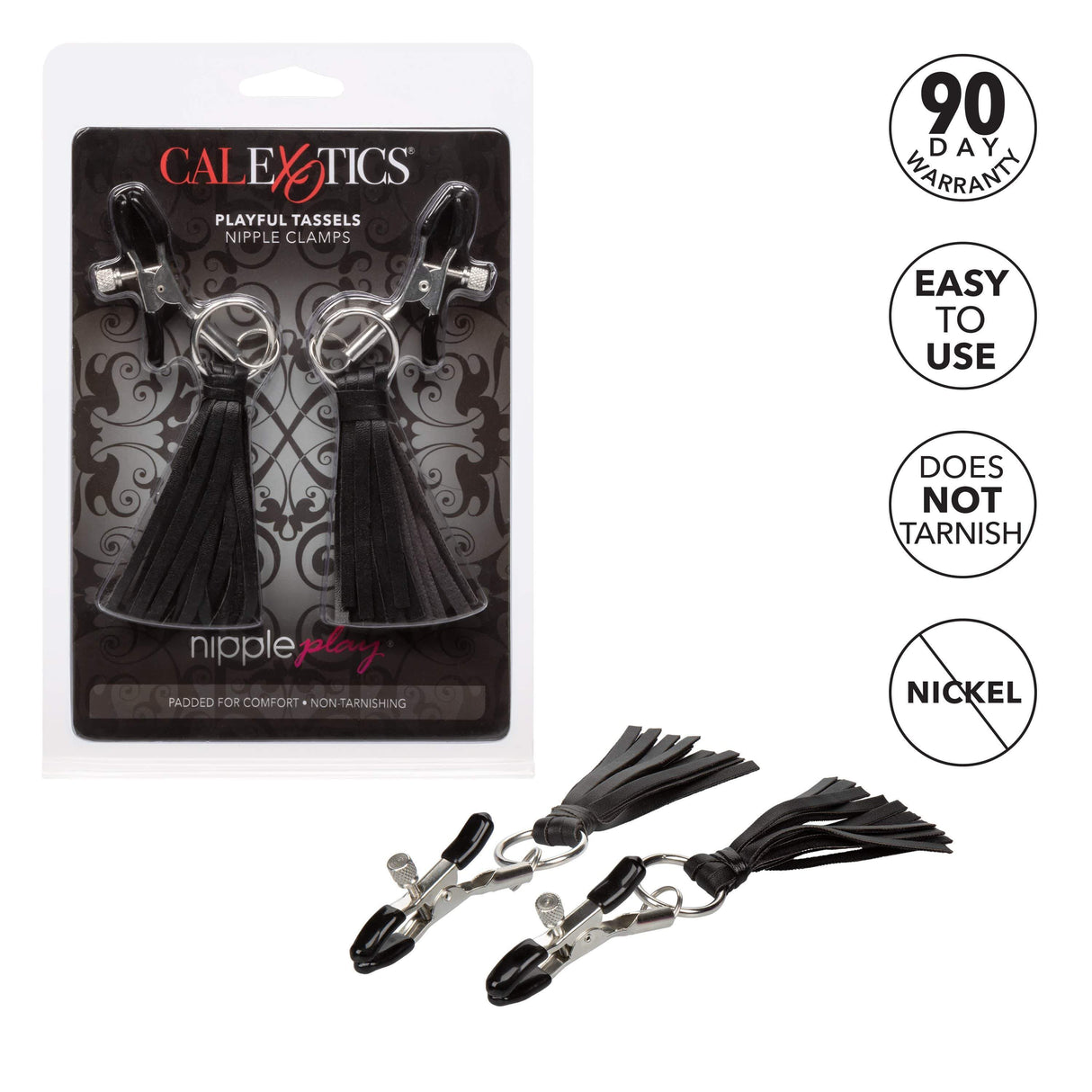 California Exotics - Nipple Play Playful Tassels Nipple Clamps CherryAffairs