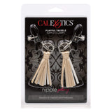 California Exotics - Nipple Play Playful Tassels Nipple Clamps  Gold 716770092274 Nipple Clamps (Non Vibration)