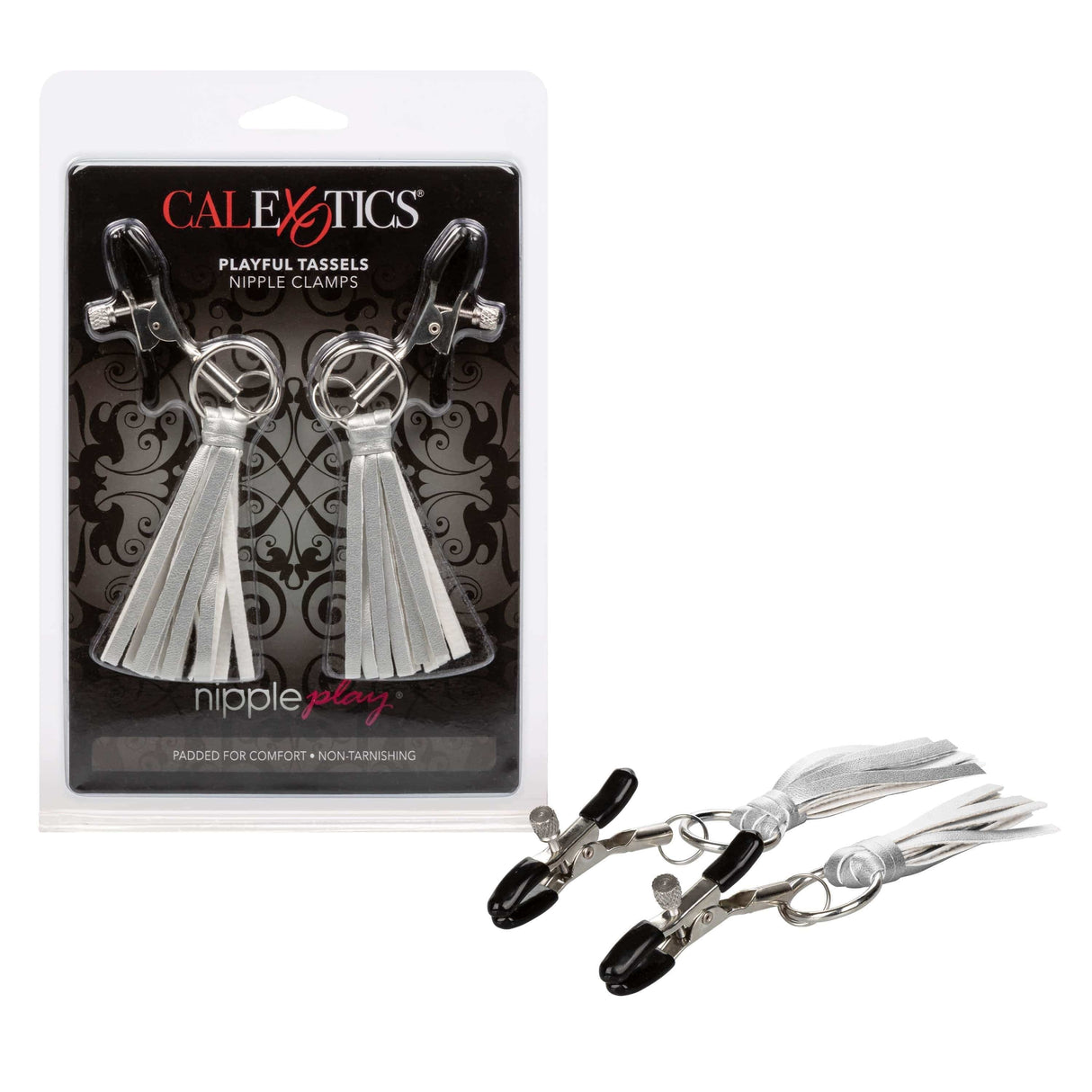 California Exotics - Nipple Play Playful Tassels Nipple Clamps    Nipple Clamps (Non Vibration)