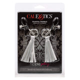 California Exotics - Nipple Play Playful Tassels Nipple Clamps  Silver 716770092267 Nipple Clamps (Non Vibration)