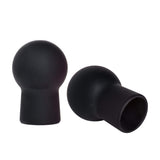 California Exotics - Nipple Play Silicone Advanced Nipple Suckers (Black)    Nipple Pumps (Non Vibration)