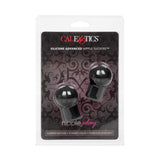 California Exotics - Nipple Play Silicone Advanced Nipple Suckers (Black) CE1825 CherryAffairs