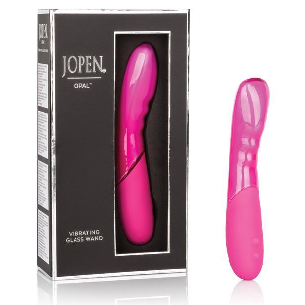 Jopen - Opal Rechargeable Vibrating Glass Wand (Pink) CE1343 CherryAffairs