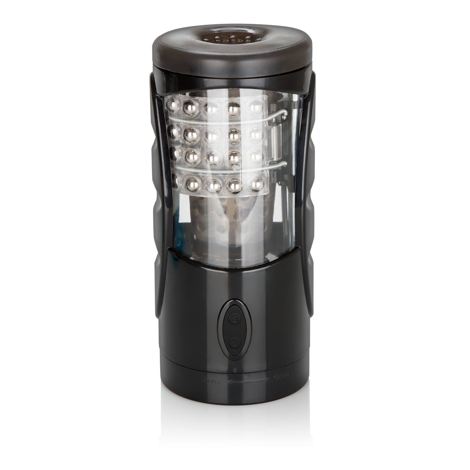 California Exotics - Optimum Power Ultimate Power Stroker Beaded Masturbator (Black) CE1616 CherryAffairs