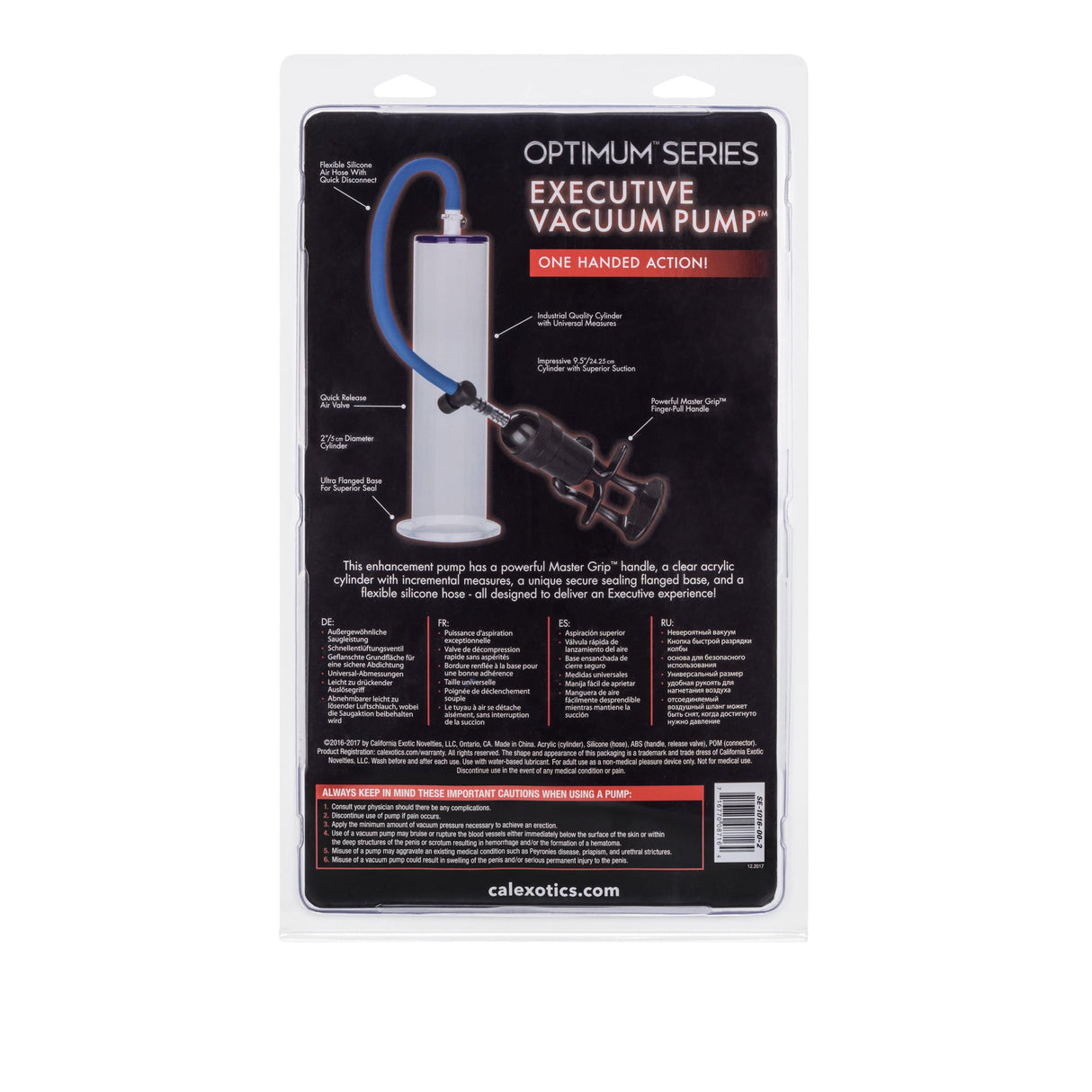 California Exotics - Optimum Series Executive Vacuum Penis Pump (Clear) CE1914 CherryAffairs