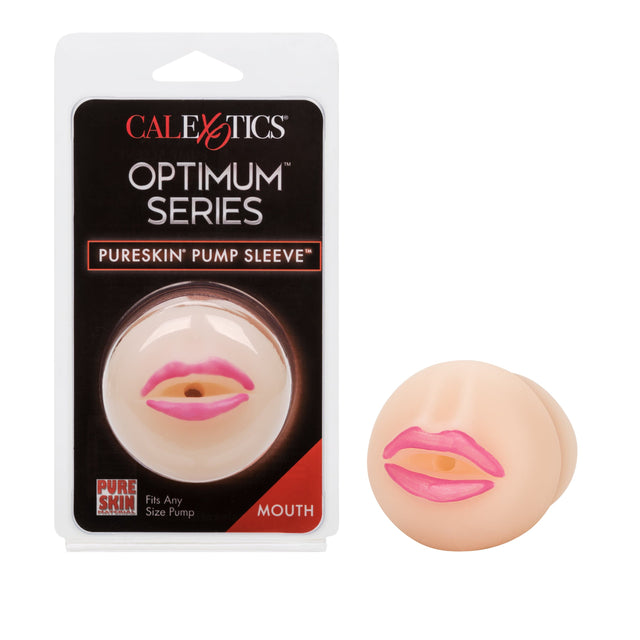 California Exotics - Optimum Series Pure Skin Pump Sleeve Replacement Mouth (Beige) CE1904 CherryAffairs