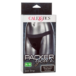 California Exotics - Packer Gear Jock Strap On Harness  Black 716770092175 Strap On w/o Dildo