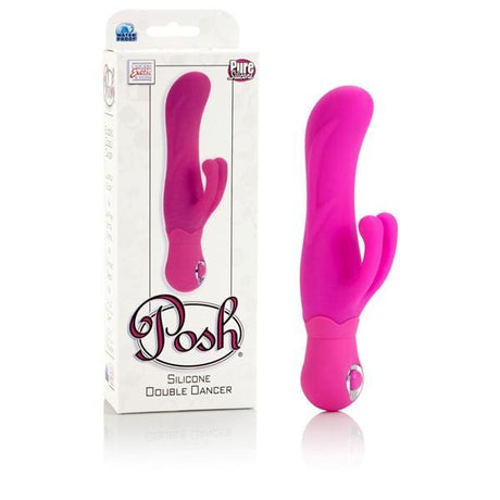 California Exotics - Posh Silicone Double Dancer Rabbit Vibrator (Pink) CE1162 CherryAffairs
