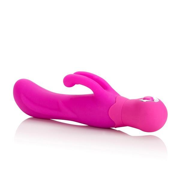 California Exotics - Posh Silicone Double Dancer Rabbit Vibrator (Pink) - CherryAffairs.sg
