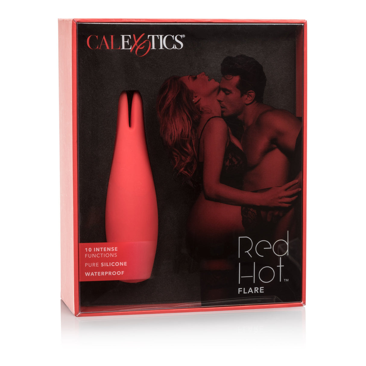 California Exotics - Red Hot Flare Rechargeable Clit Massager (Red) CE1584 CherryAffairs