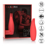 California Exotics - Red Hot Flare Rechargeable Clit Massager (Red) CE1584 CherryAffairs