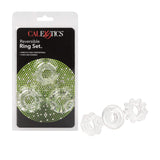 California Exotics - Reversible Cock Ring Set (Clear) CE1807 CherryAffairs