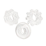 California Exotics - Reversible Cock Ring Set (Clear) CE1807 CherryAffairs