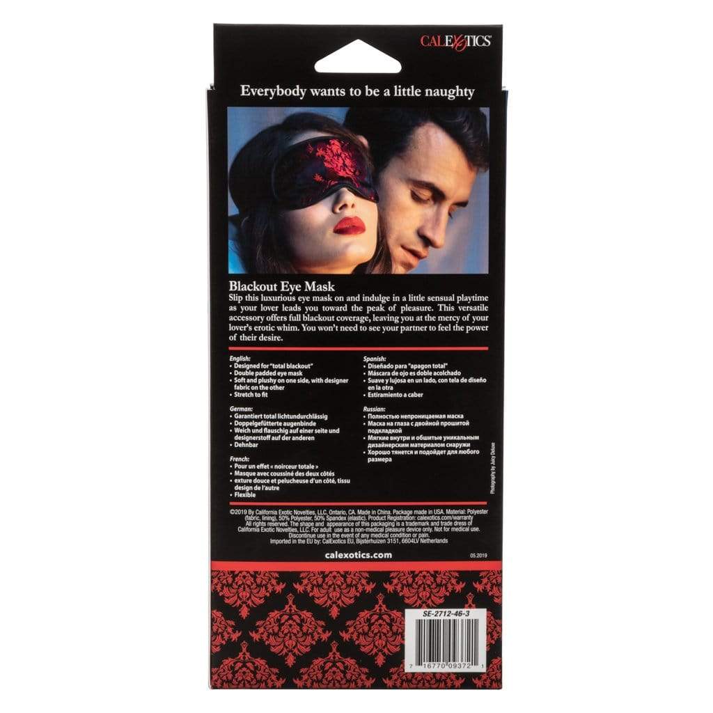 California Exotics - Scandal Blackout Eye Mask (Red) CE1743 CherryAffairs