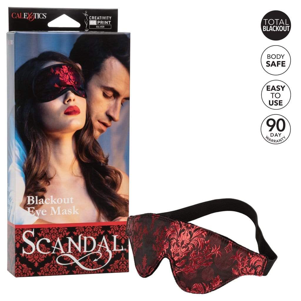 California Exotics - Scandal Blackout Eye Mask (Red) CE1743 CherryAffairs