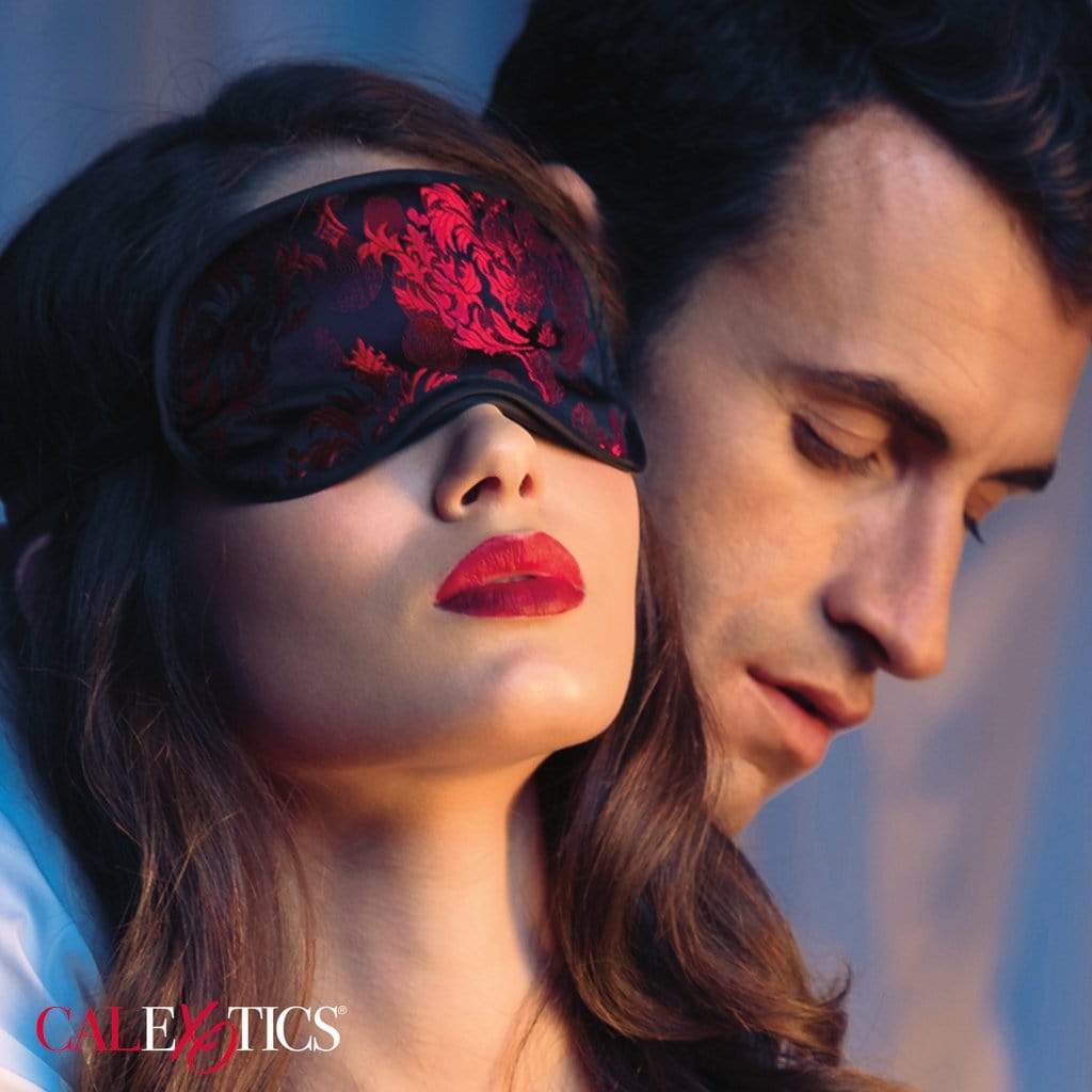 California Exotics - Scandal Blackout Eye Mask (Red) CE1743 CherryAffairs