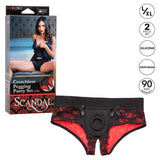 California Exotics - Scandal Crotchless Pegging Panty Set L/XL (Red) CE1737 CherryAffairs