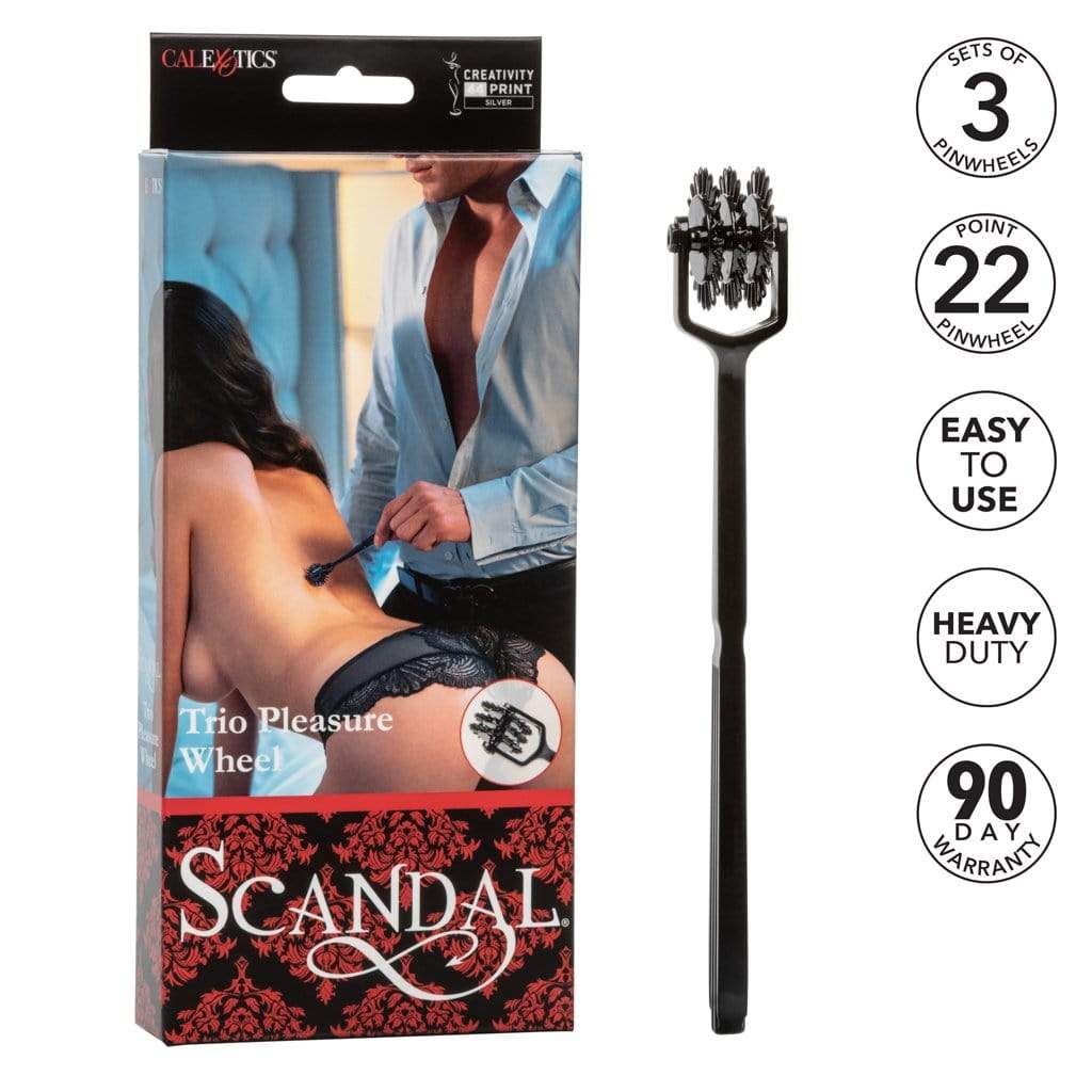 California Exotics - Scandal Trio BDSM Pleasure Wheel (Black) CE1735 CherryAffairs