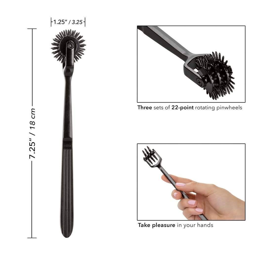California Exotics - Scandal Trio BDSM Pleasure Wheel (Black) CE1735 CherryAffairs