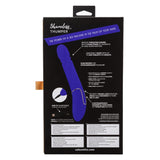 California Exotics - Shameless Slim Thumper Wand Massager (Blue) CE1886 CherryAffairs