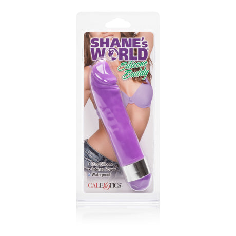 California Exotics - Shane's World Silicone Buddy Vibrator (Purple) CE1665 CherryAffairs