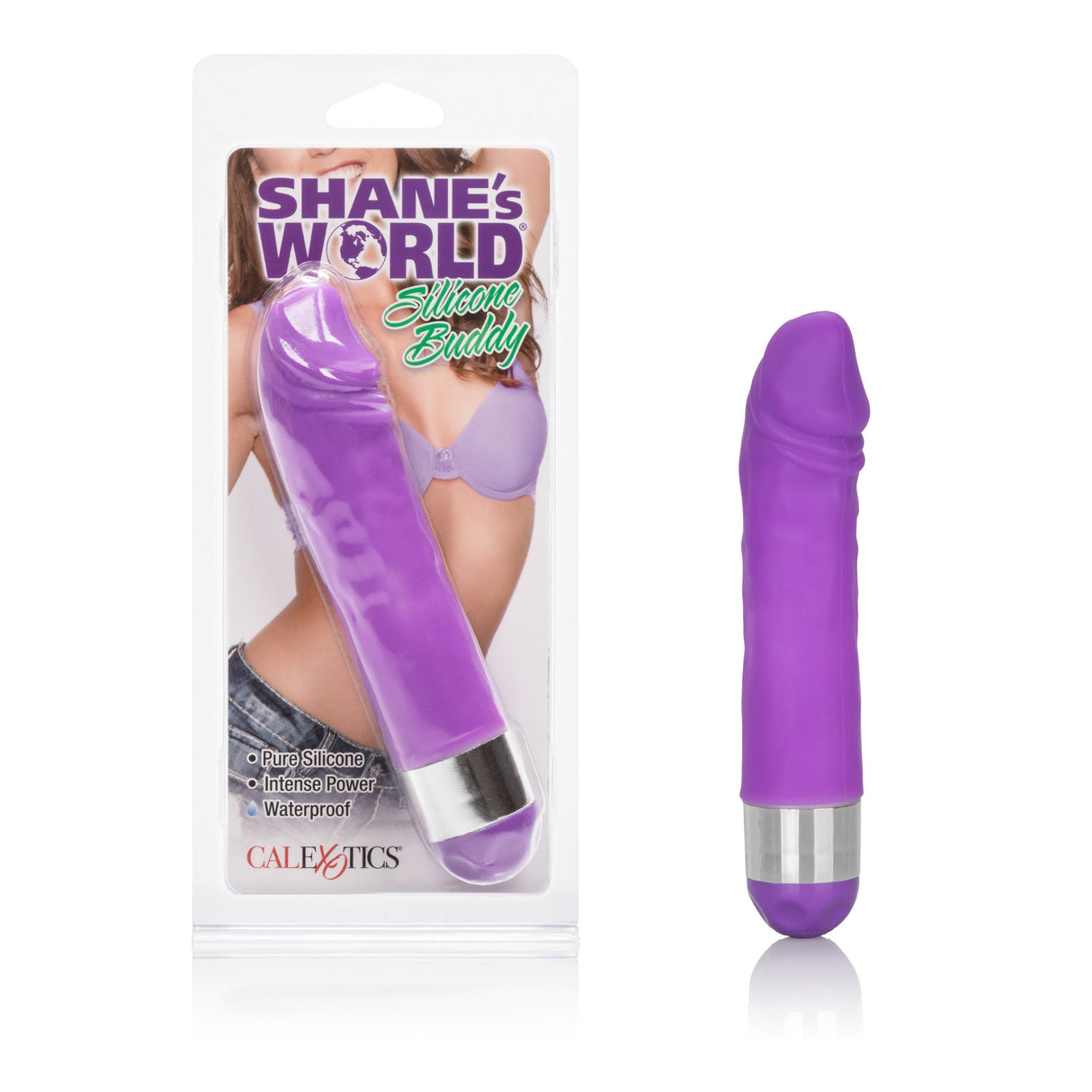 California Exotics - Shane's World Silicone Buddy Vibrator (Purple) CE1665 CherryAffairs