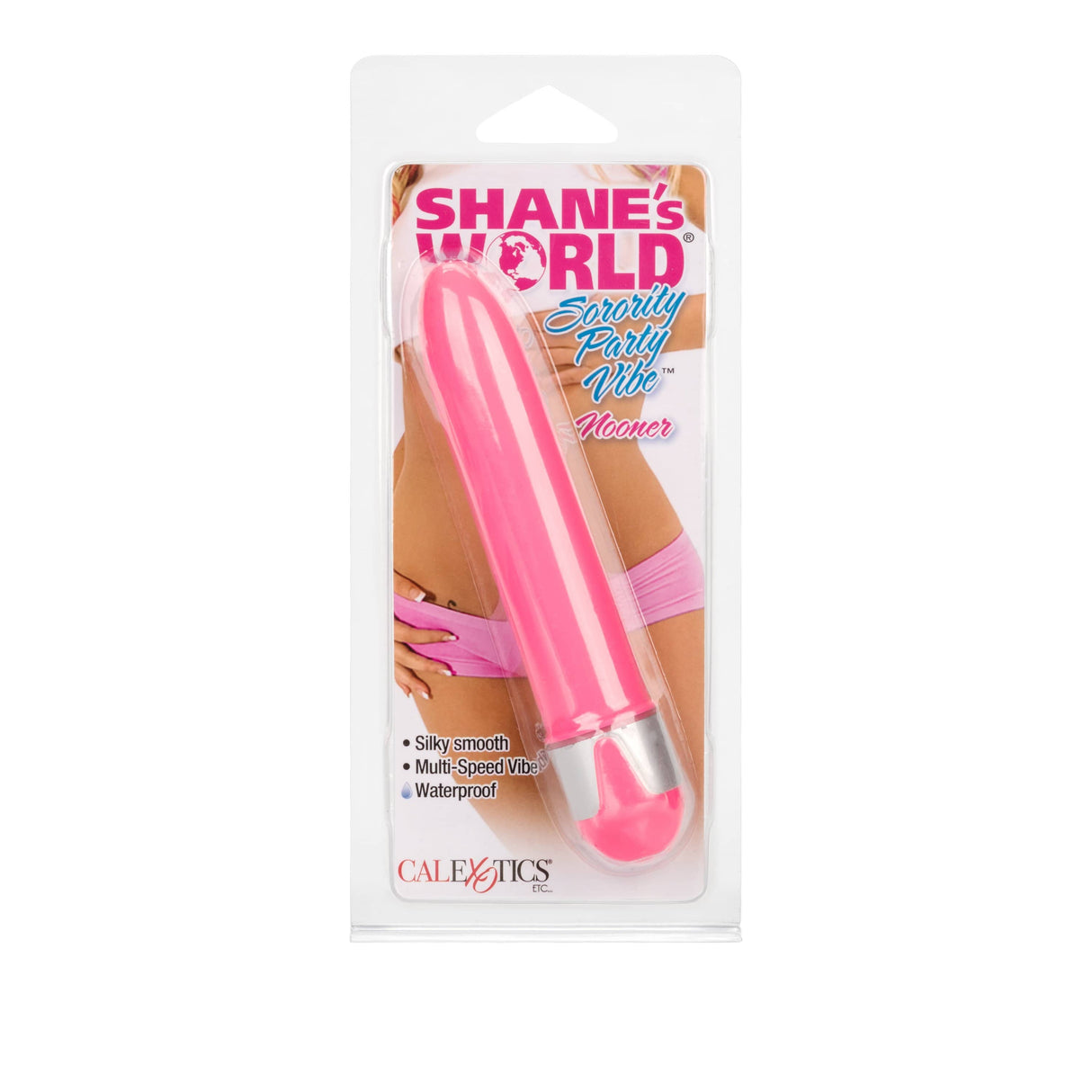 California Exotics - Shane's World Sorority Party Vibrator Nooner 4.75" (Pink) CE1099 CherryAffairs