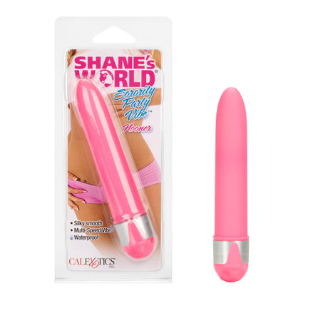 California Exotics - Shane's World Sorority Party Vibrator Nooner 4.75" (Pink) CE1099 CherryAffairs