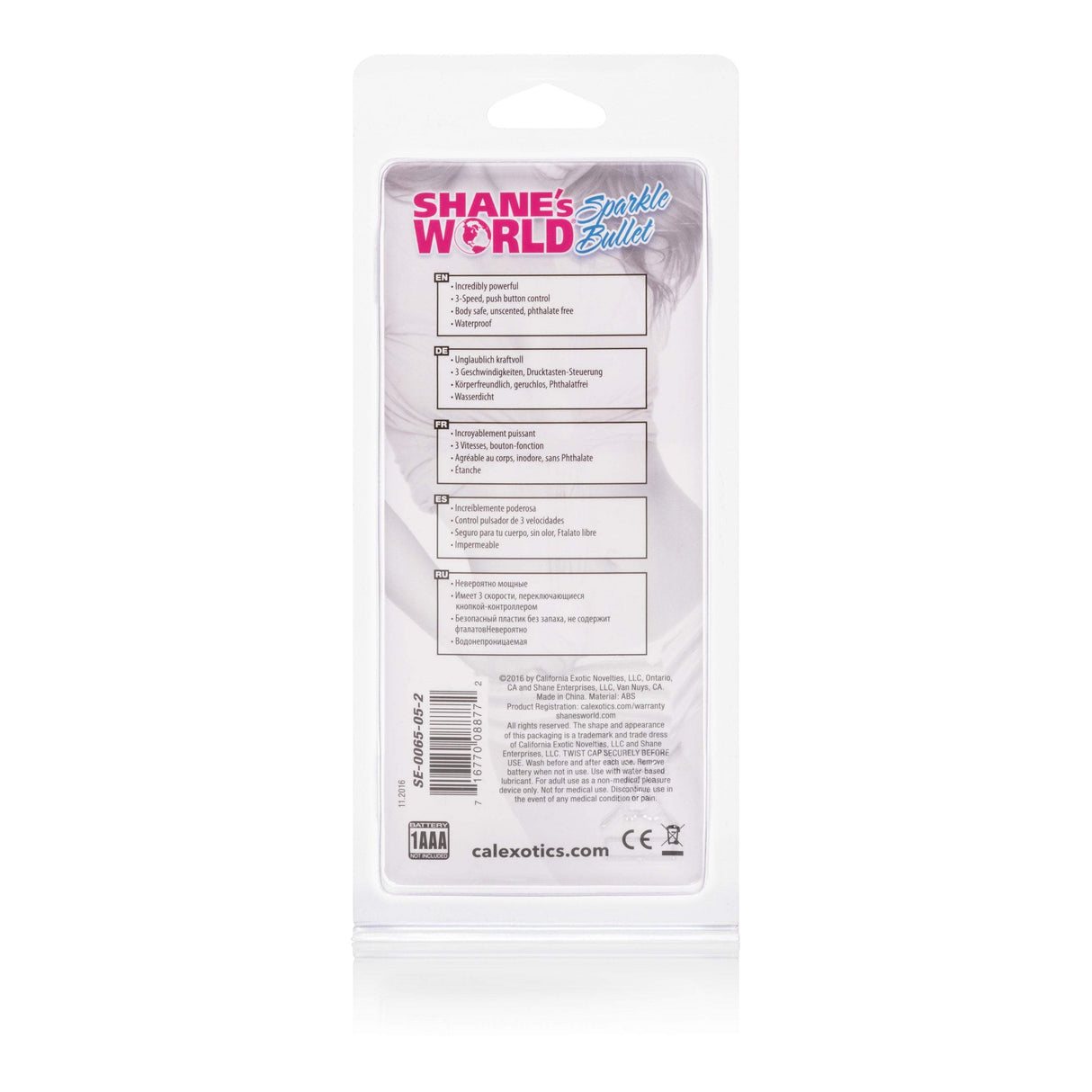 California Exotics - Shane's World Sparkle Bullet Vibrator (Pink) CE1666 CherryAffairs