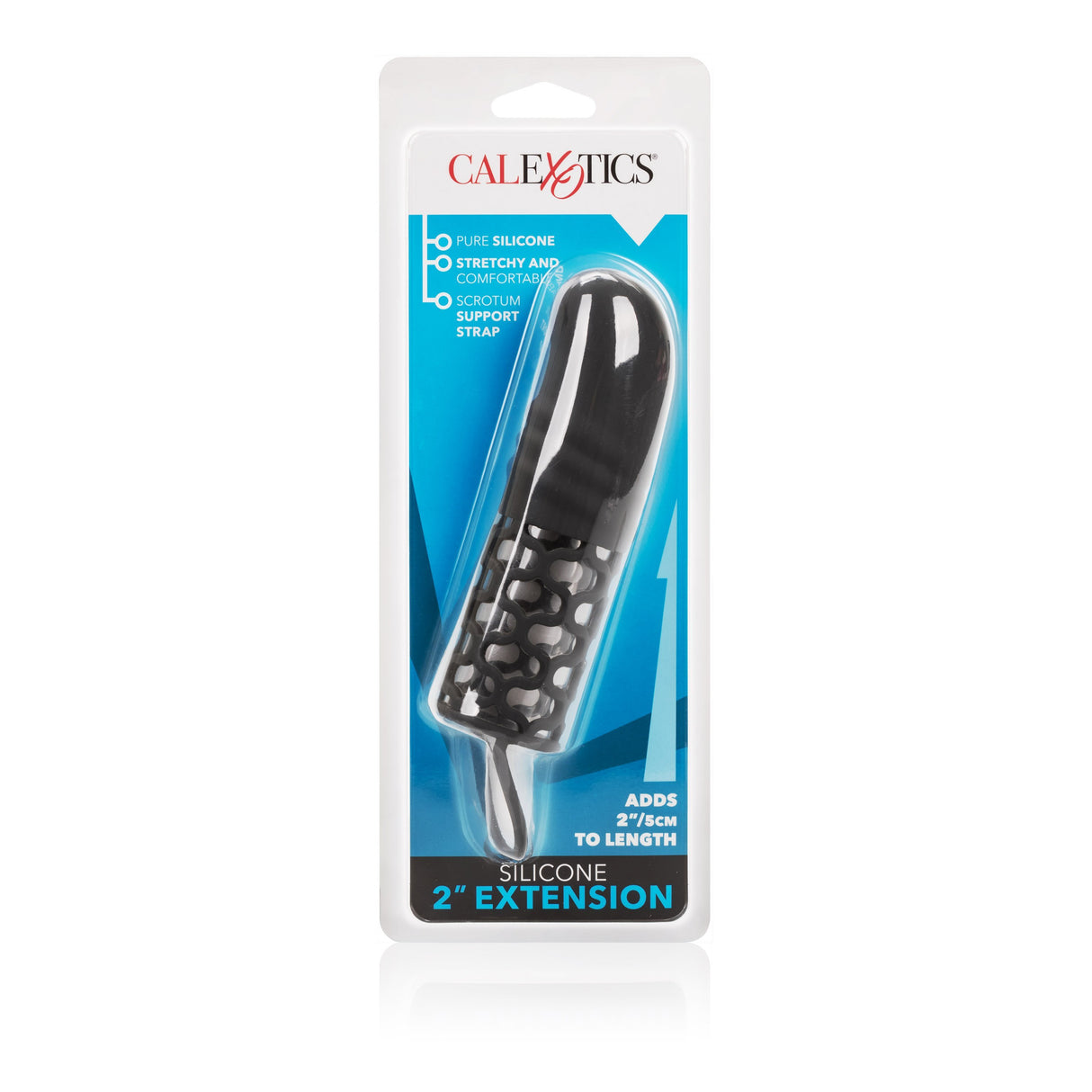 California Exotics - Silicone 2" Penis Extension (Black) CE1532 CherryAffairs