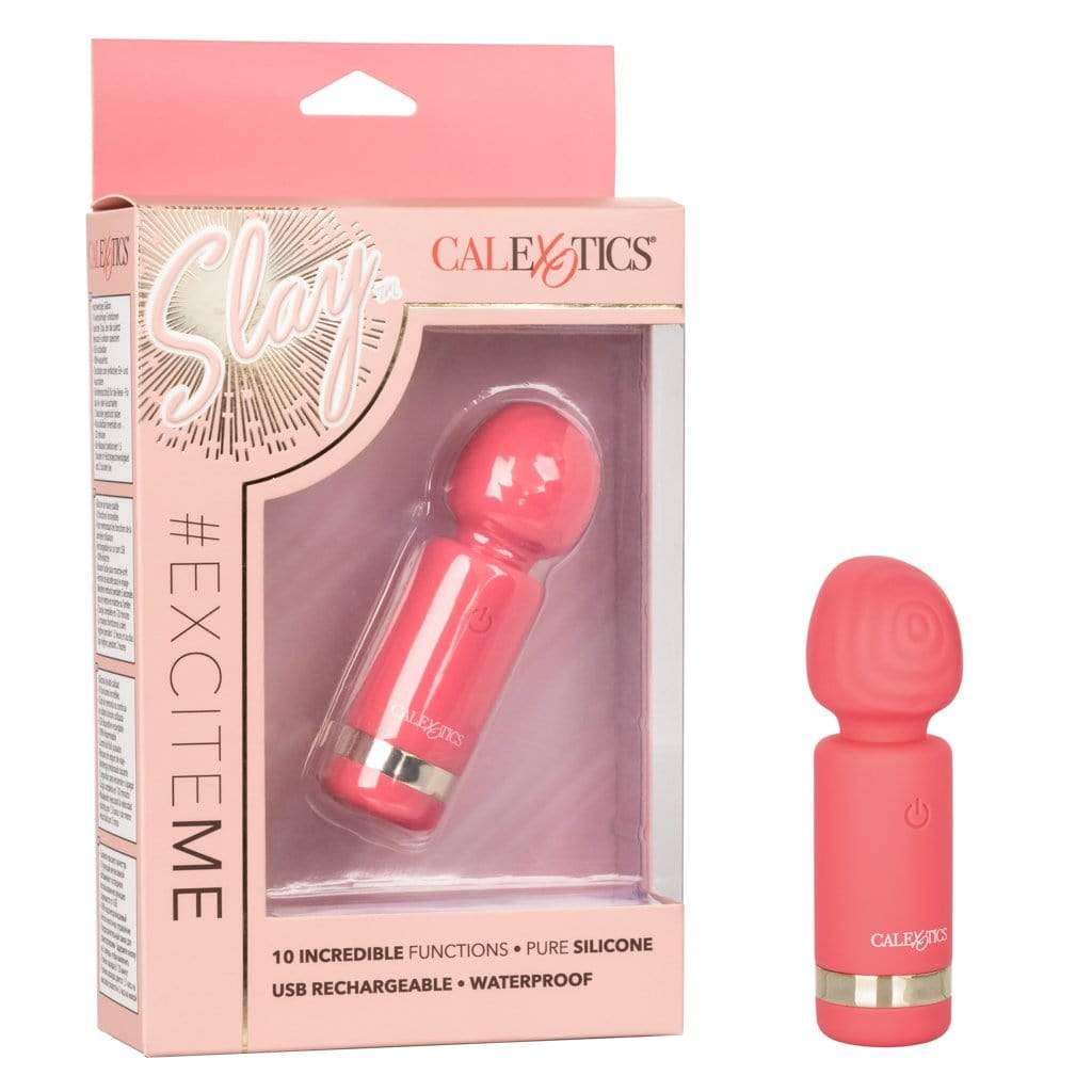 California Exotics - Slay ExciteMe Mini Wand Massager (Pink) CE1709 CherryAffairs