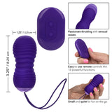 California Exotics - Slay ThrustMe Remote Control Thrusting Egg Massager (Purple) CE1938 CherryAffairs