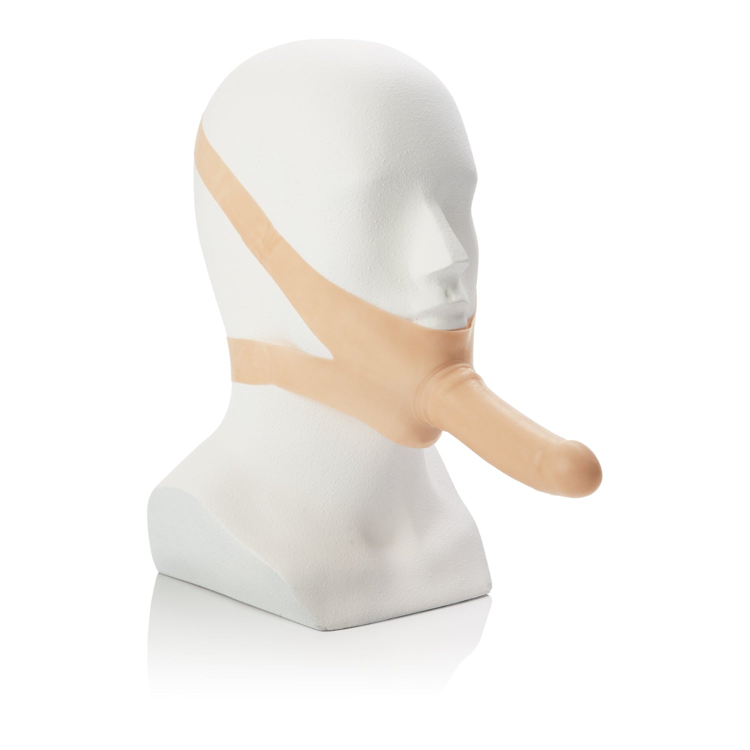 California Exotics - The Original Accommodator Latex Dong Mouth Strap On CherryAffairs