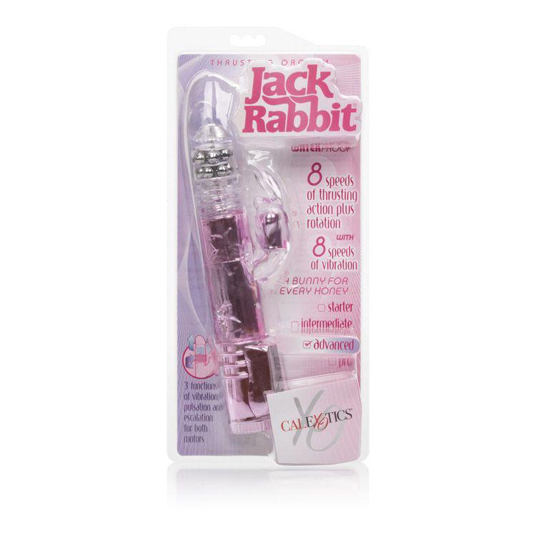 California Exotics - Thrusting Orgasm Jack Rabbit Vibrator (Pink) CE1336 CherryAffairs