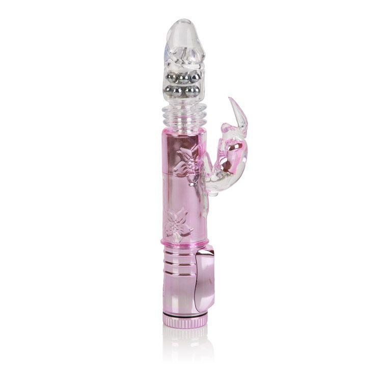 California Exotics - Thrusting Orgasm Jack Rabbit Vibrator (Pink) CE1336 CherryAffairs