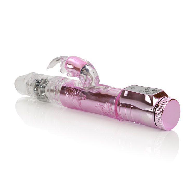 California Exotics - Thrusting Orgasm Jack Rabbit Vibrator (Pink) CE1336 CherryAffairs