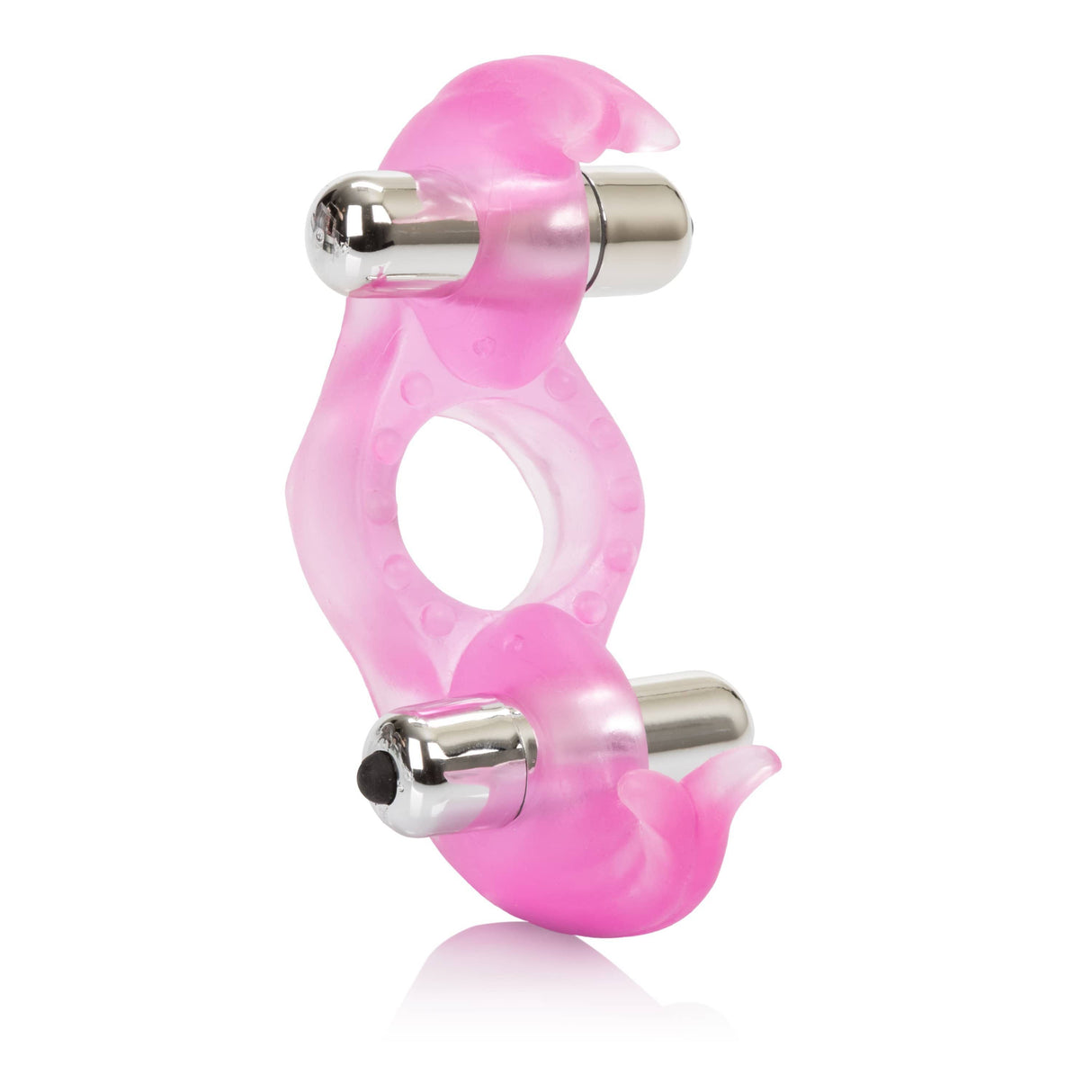 California Exotics - Triple Orgasm Enhancer Vibrating Cock Ring (Pink) CE1542 CherryAffairs