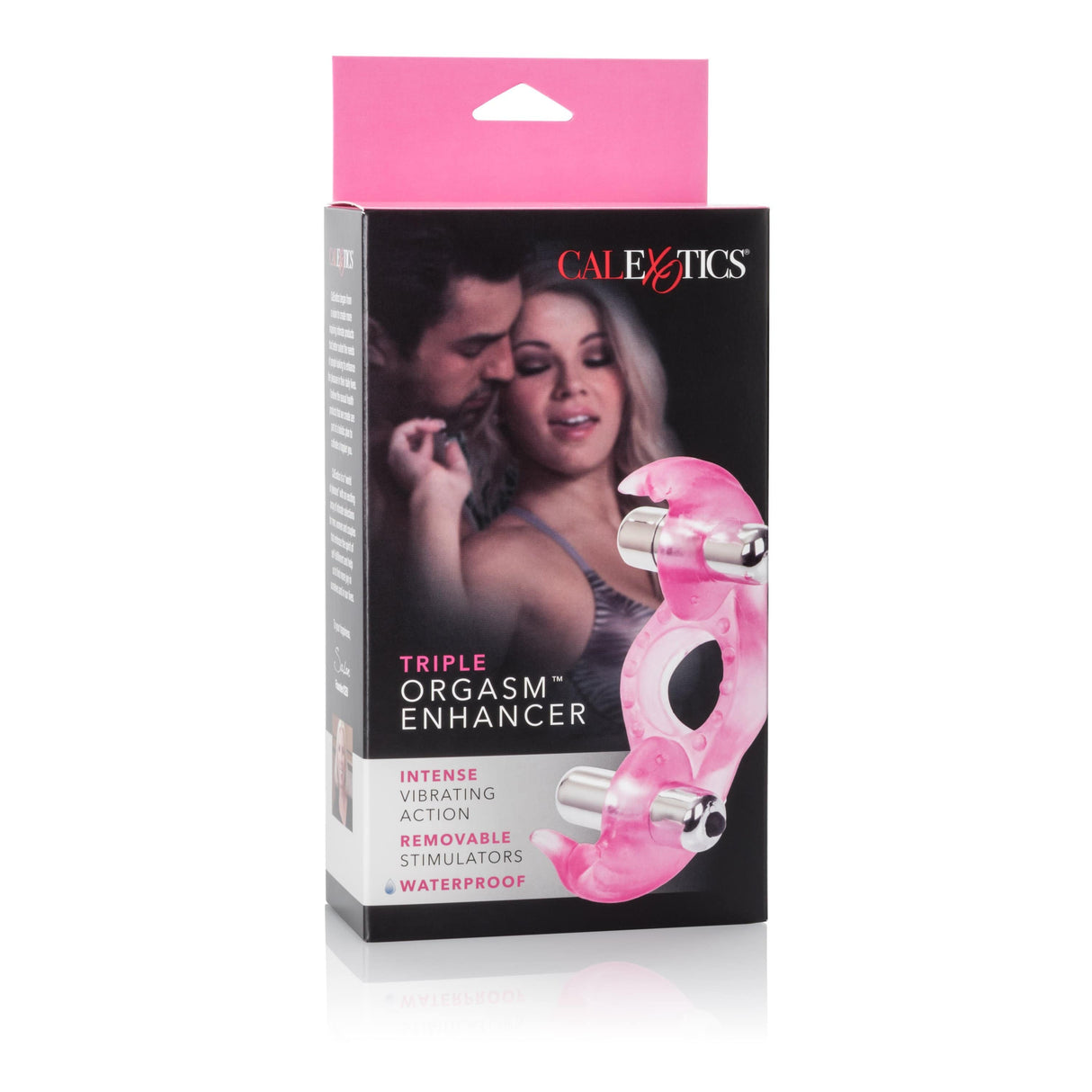 California Exotics - Triple Orgasm Enhancer Vibrating Cock Ring (Pink) CE1542 CherryAffairs