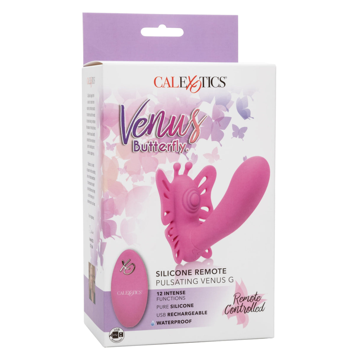 California Exotics - Venus Butterfly Silicone Remote Pulsating Venus G Spot Vibrator (Pink) CE1963 CherryAffairs