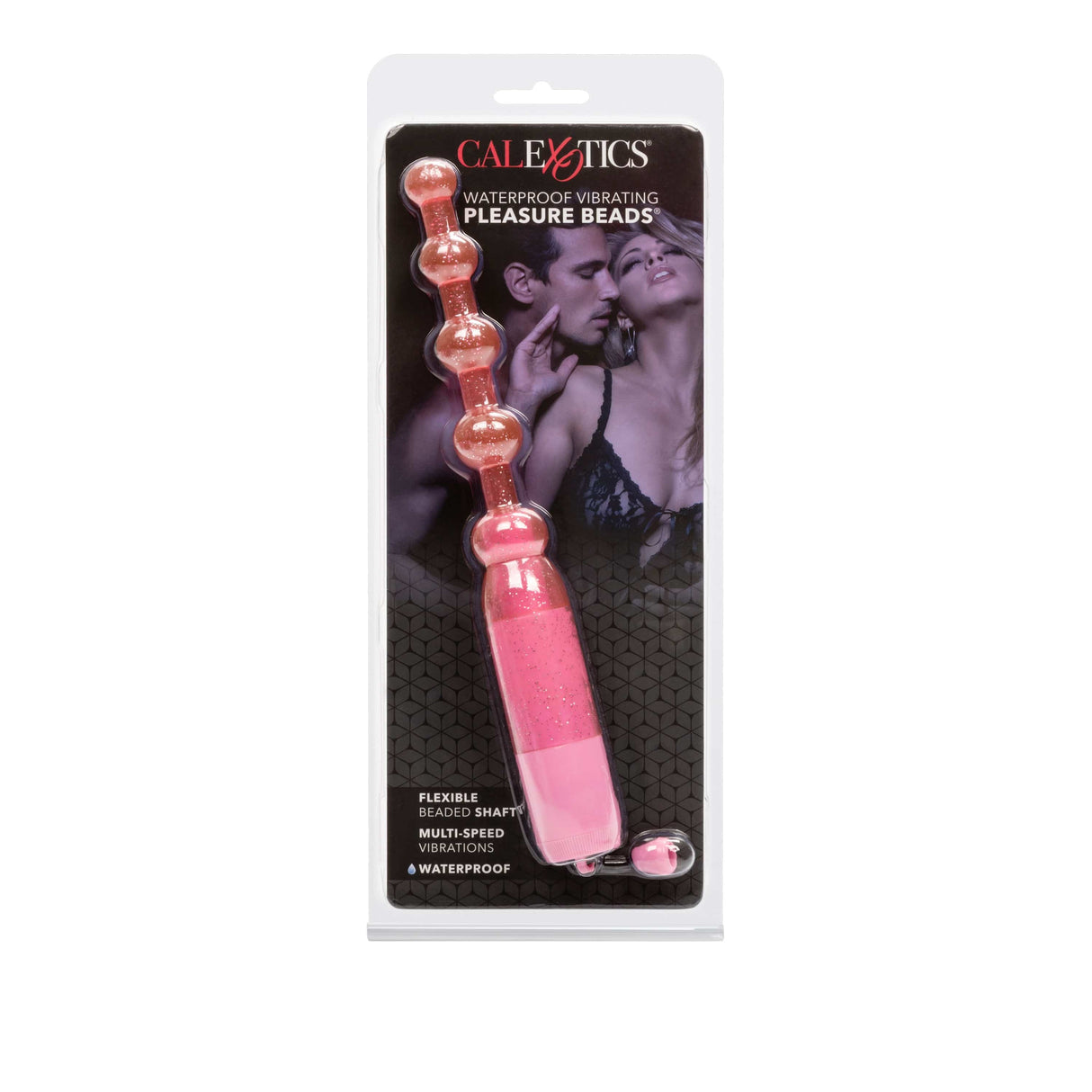 California Exotics - Waterproof Vibrating Pleasure Anal Beads (Pink) CE1902 CherryAffairs