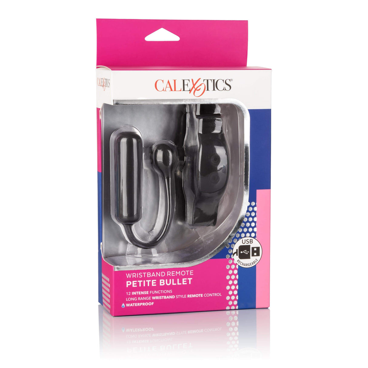 California Exotics - Wristband Remote Petite Bullet Vibrator (Black) CE1680 CherryAffairs