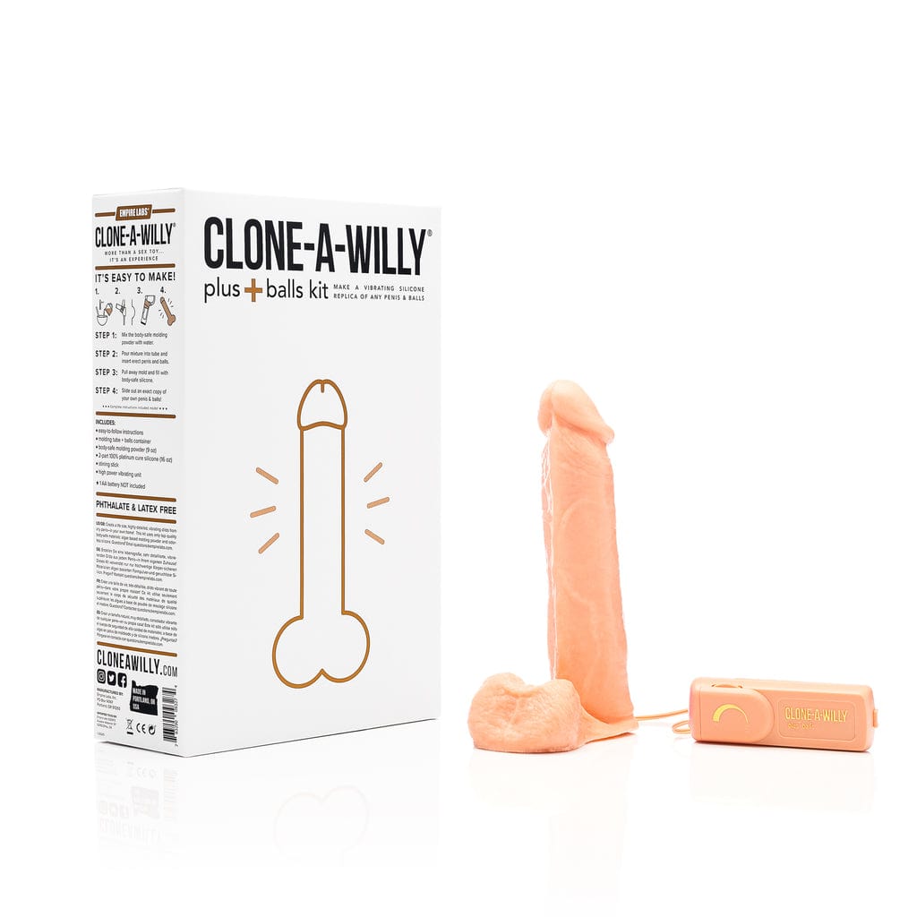 Clone A Willy - Vibrating Penis plus Balls DIY Dildo Clone Molding Kit CW1010 CherryAffairs