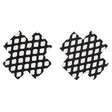 Coquette - Fishnet Cross Pasties Nipple Covers O/S (Black)    Nipple Covers