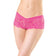 Coquette - Low Rise Stretch Scallop Lace Booty Short Panty  Pink 883124157559 Panties