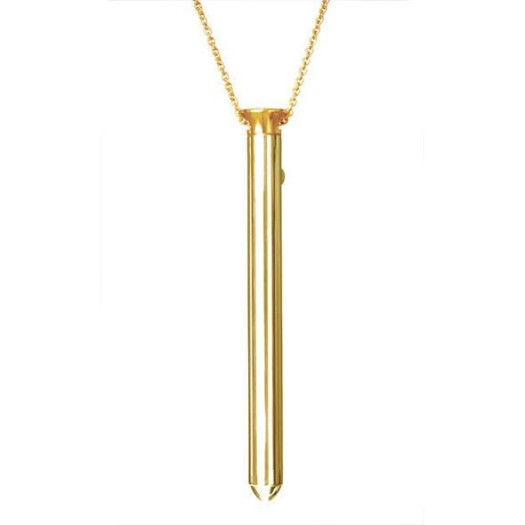 Crave - Vesper Vibrator Necklace  Gold 857443003392 Discreet Toys