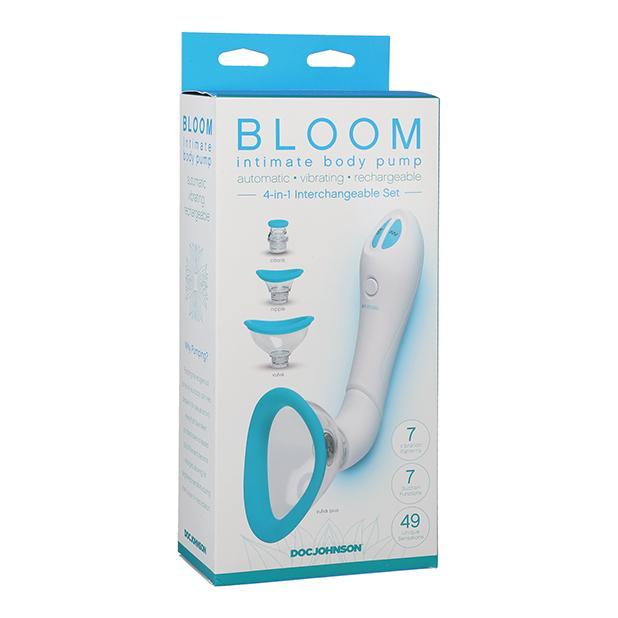 Doc Johnson - Bloom Intimate Body Automatic Vibrating Rechargeable Body Pump (Blue) DJ1163 CherryAffairs