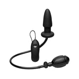 Doc Johnson - Deluxe Wonder Plug Inflatable Vibrating Butt Plug (Black) DJ1173 CherryAffairs