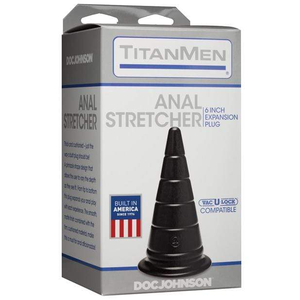 Doc Johnson - Titanmen Anal Stretcher 6" (Black) DJ1162 CherryAffairs